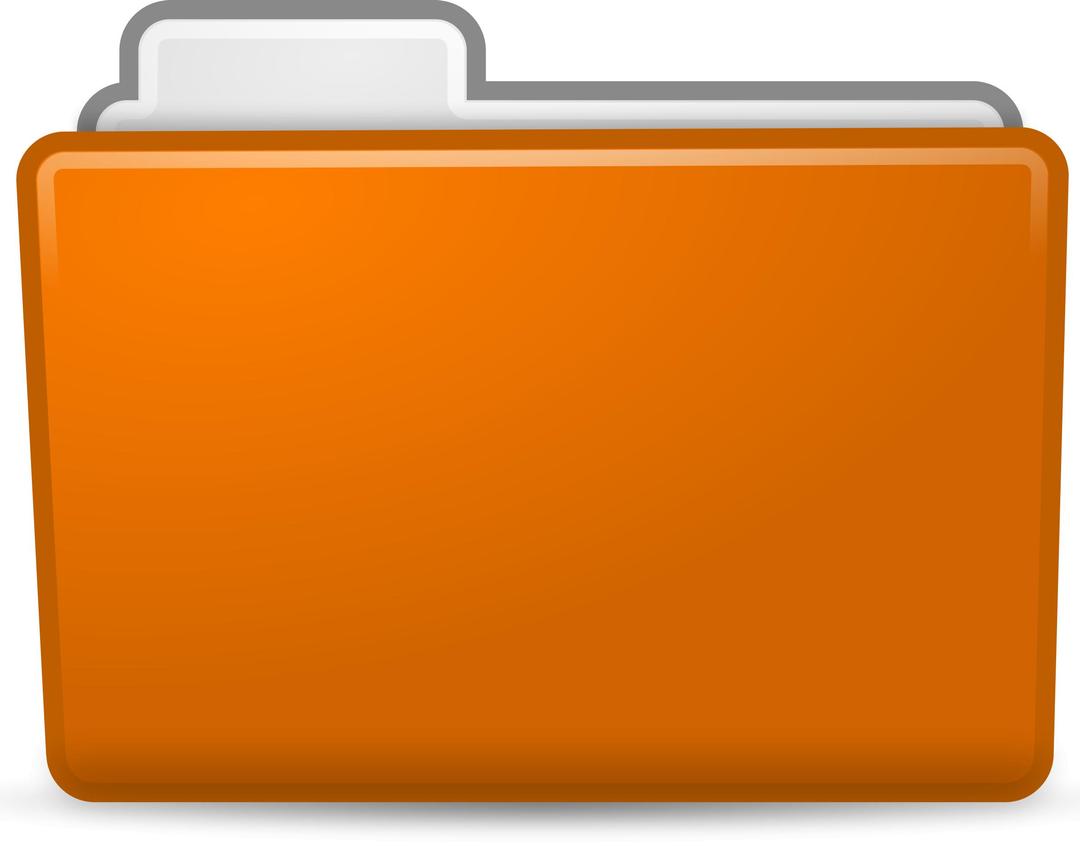 Orange Folder Icon png transparent