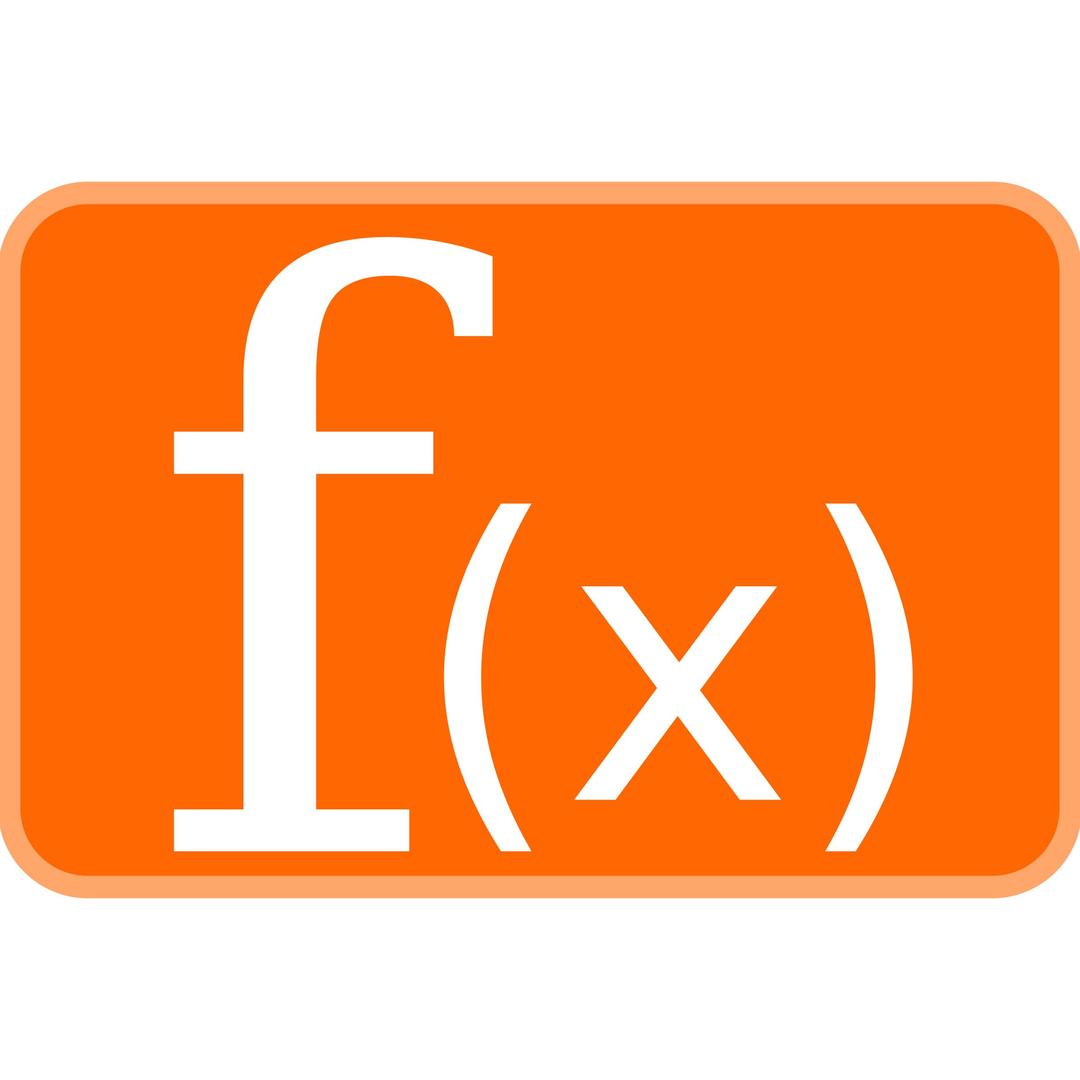 Orange Function Icon 2 png transparent