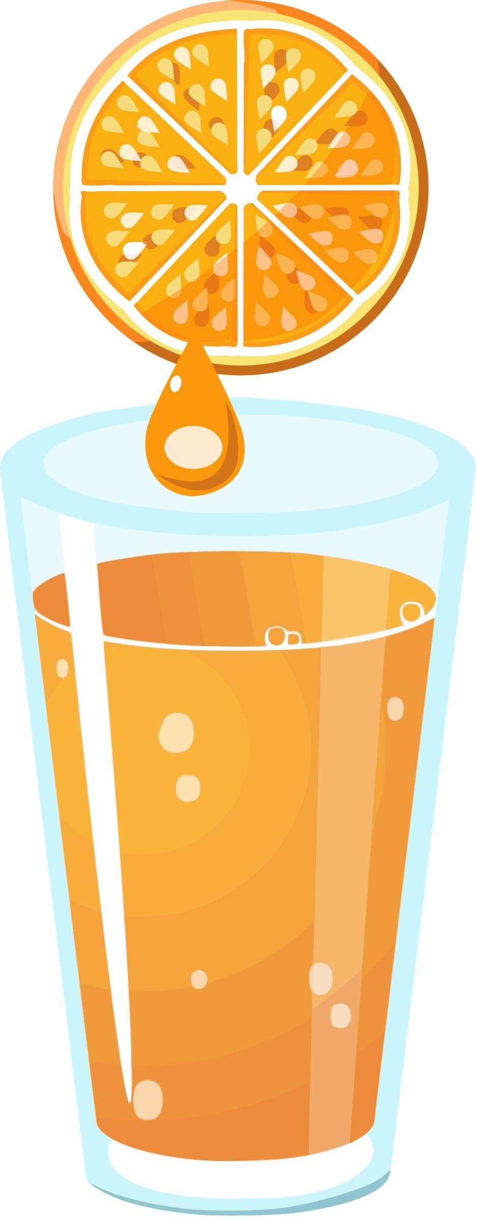 Orange juice png transparent