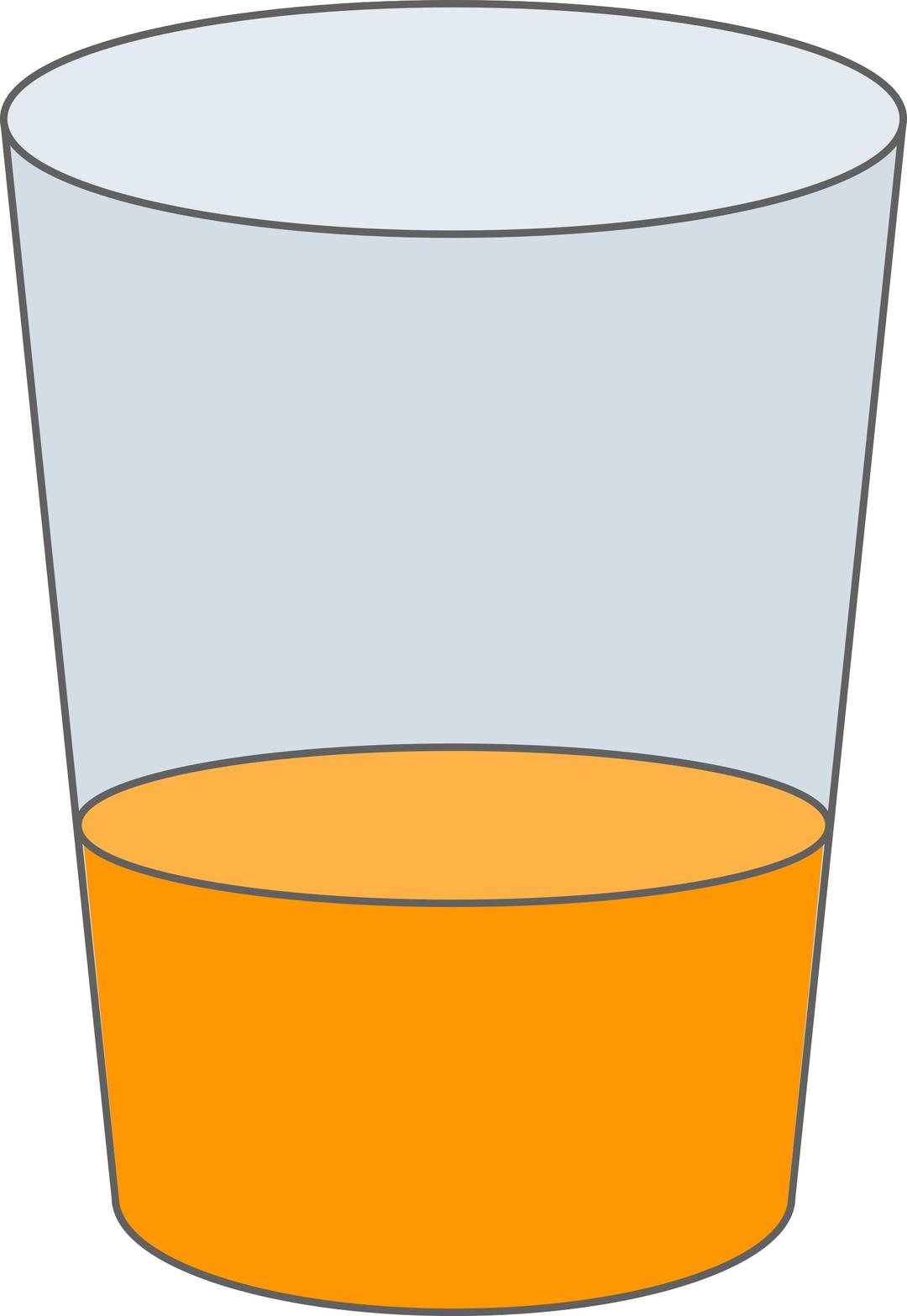 Oranje Juice Glass SVG png transparent