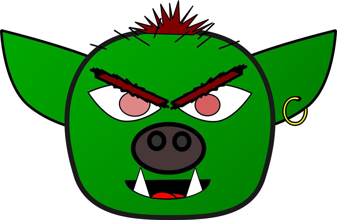 Orc or Goblin Monster png transparent