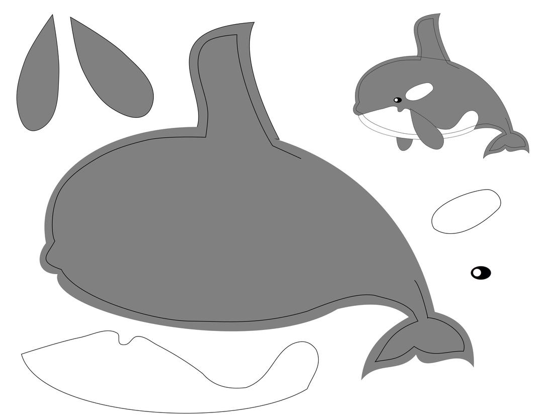 Orca Puppit Pattern png transparent