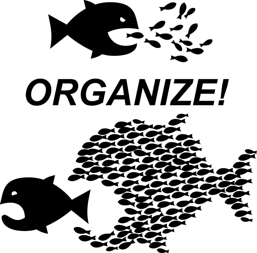 Organize! Workers Unite! png transparent