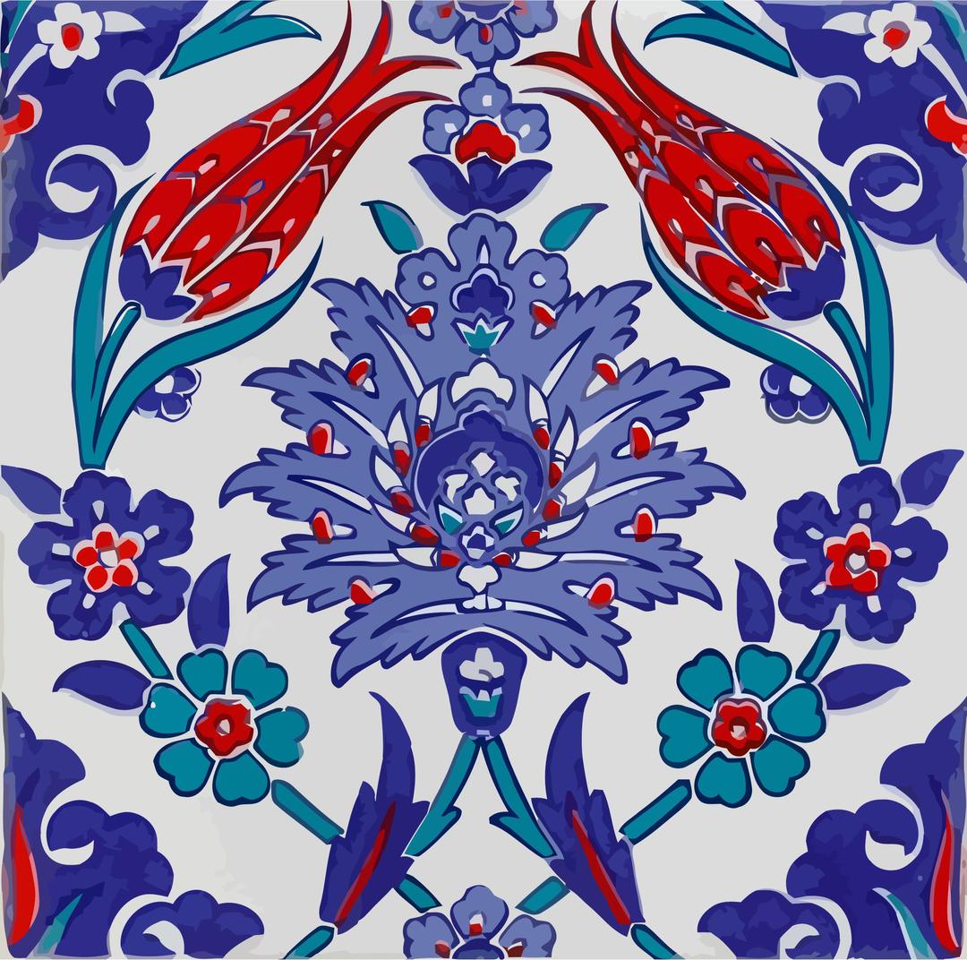 Oriental Tile Pattern png transparent