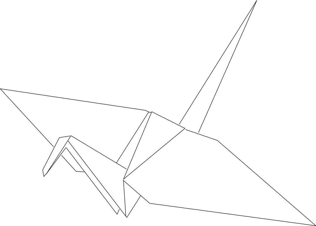 Origami Crane png transparent