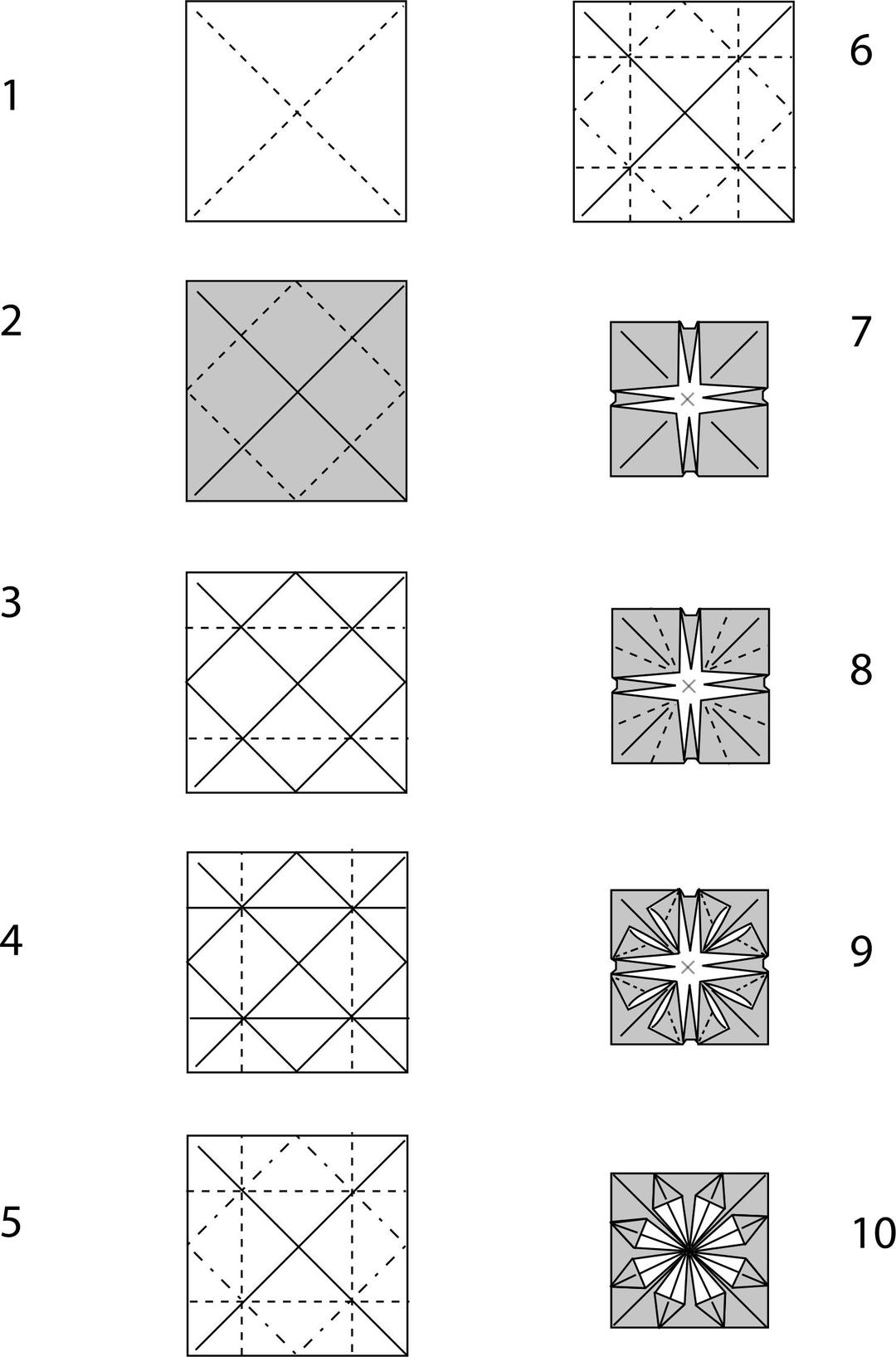 Origami Decoration Instructions png transparent