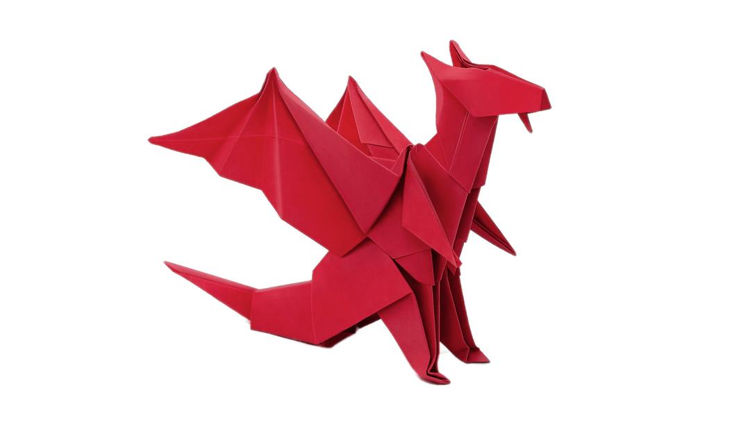 Origami Dragon png transparent