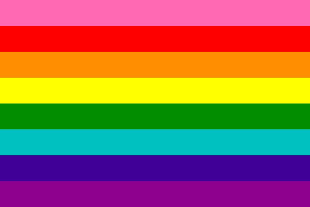 Original gay pride flag png transparent