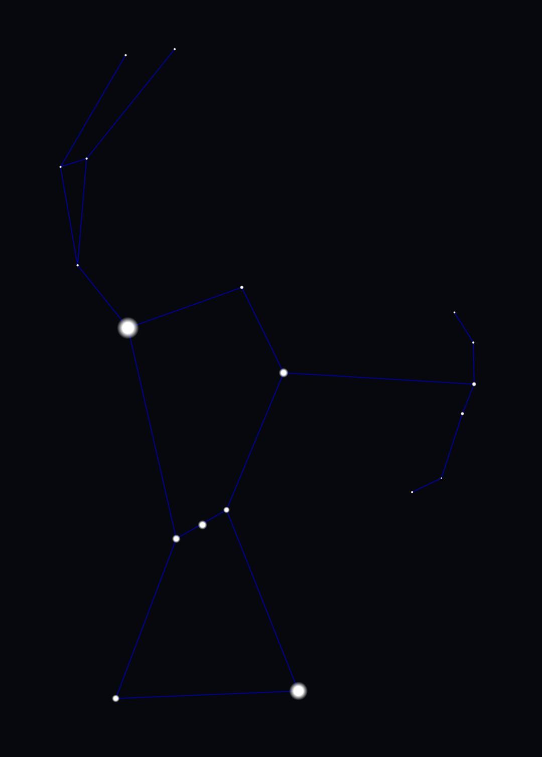 Orion constellation png transparent