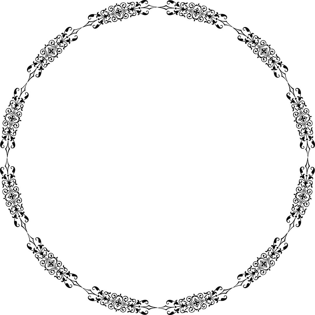 Ornamental Divider Circle png transparent