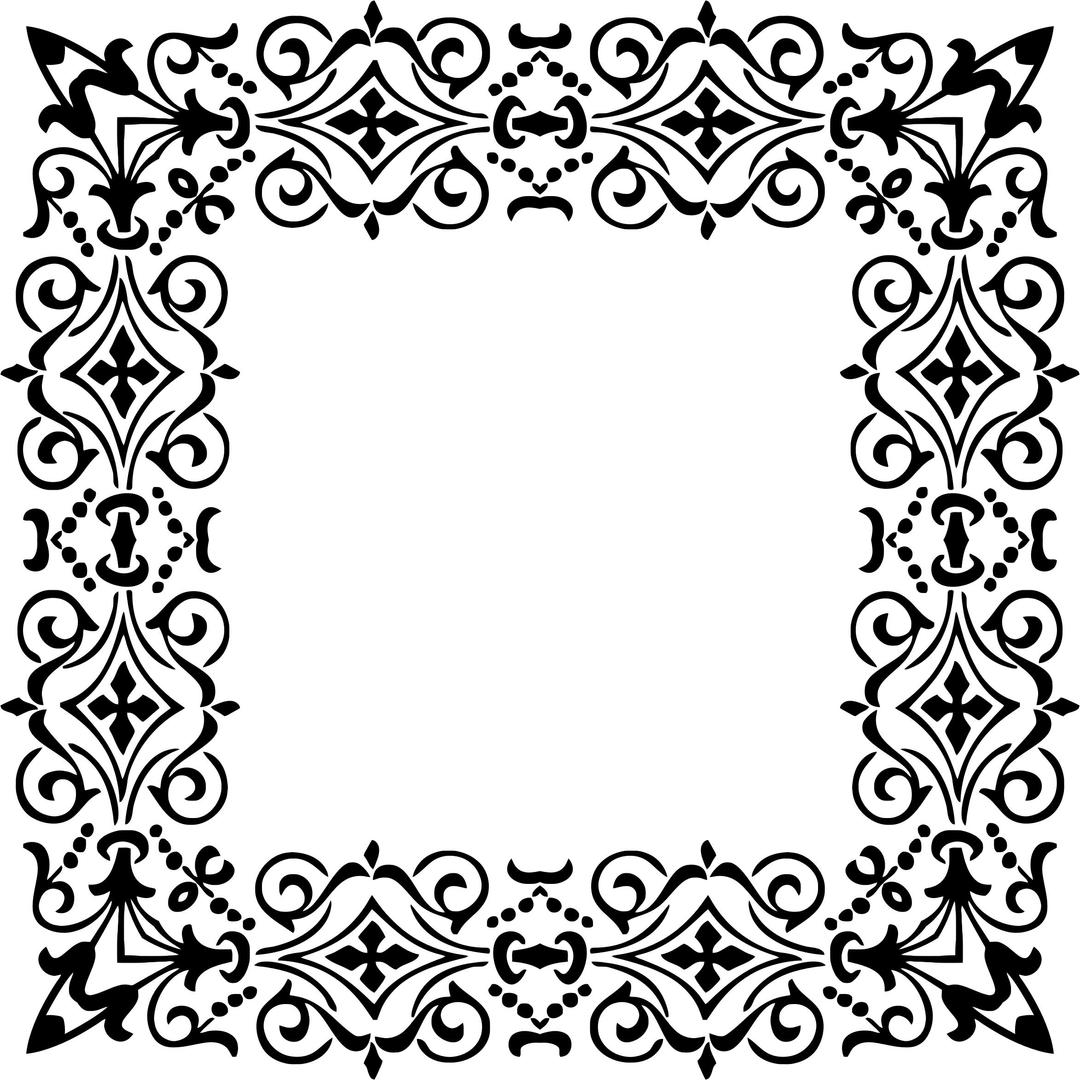 Ornamental Divider Frame png transparent