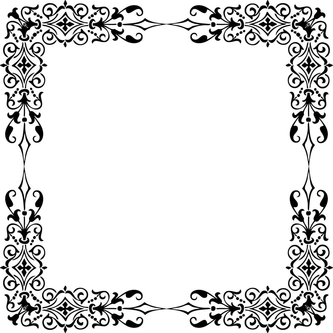 Ornamental Divider Frame 5 png transparent