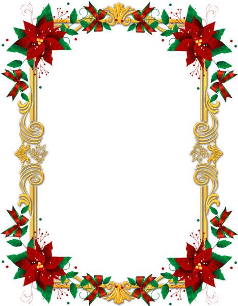 Ornate Christmas Frame png transparent