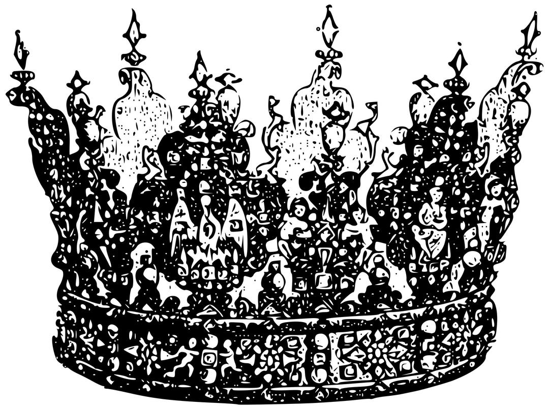 Ornate crown png transparent