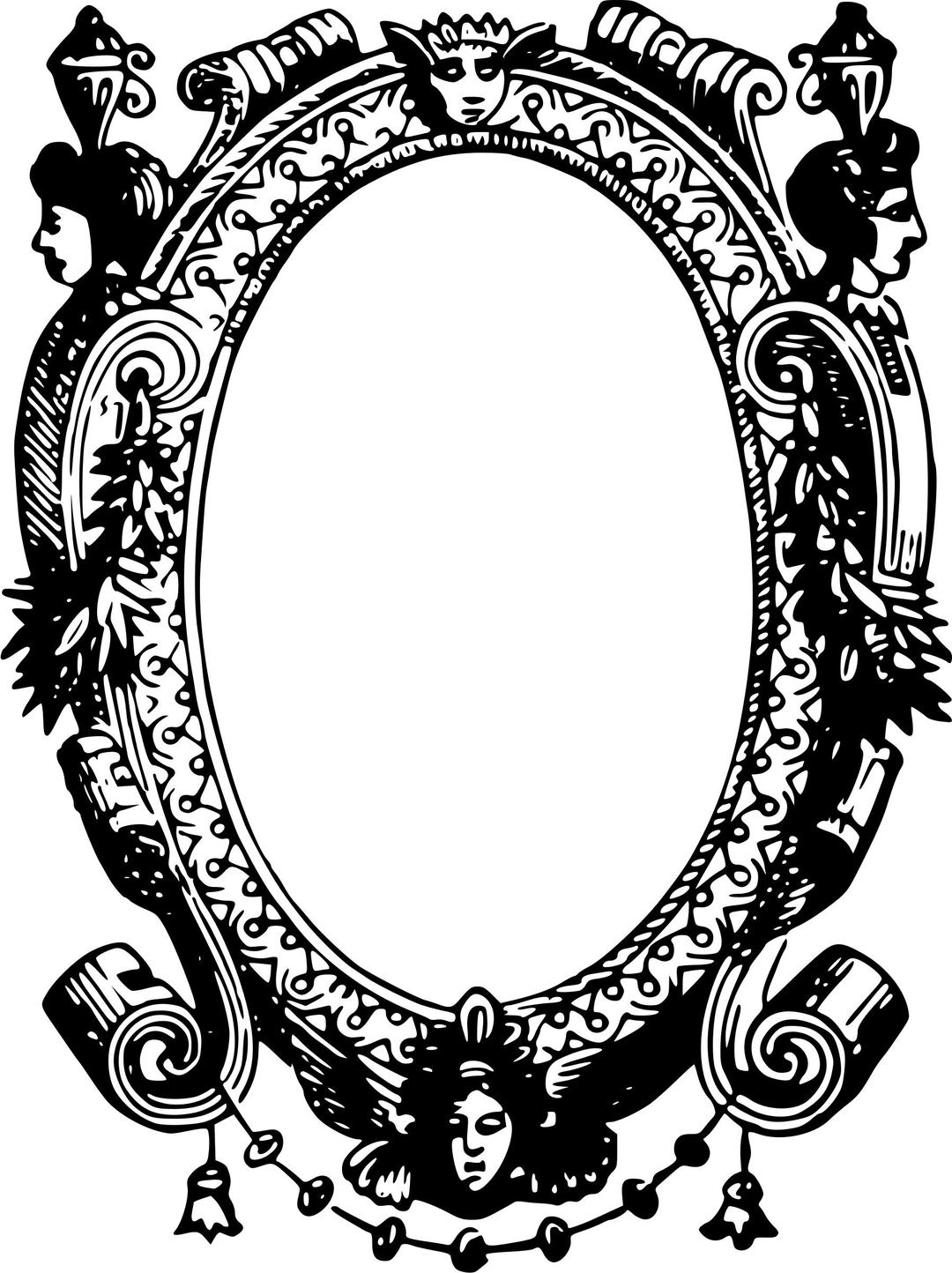 Ornate frame 12 png transparent