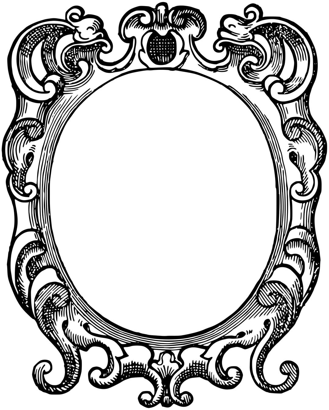 Ornate frame 22 png transparent