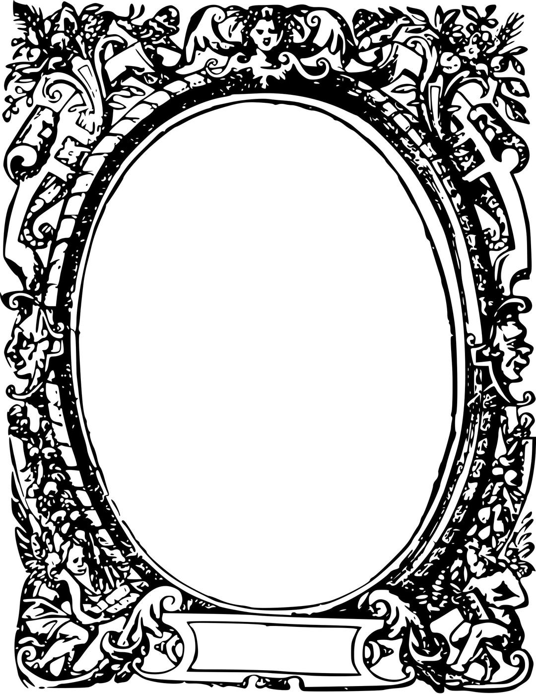 Ornate frame 6 png transparent