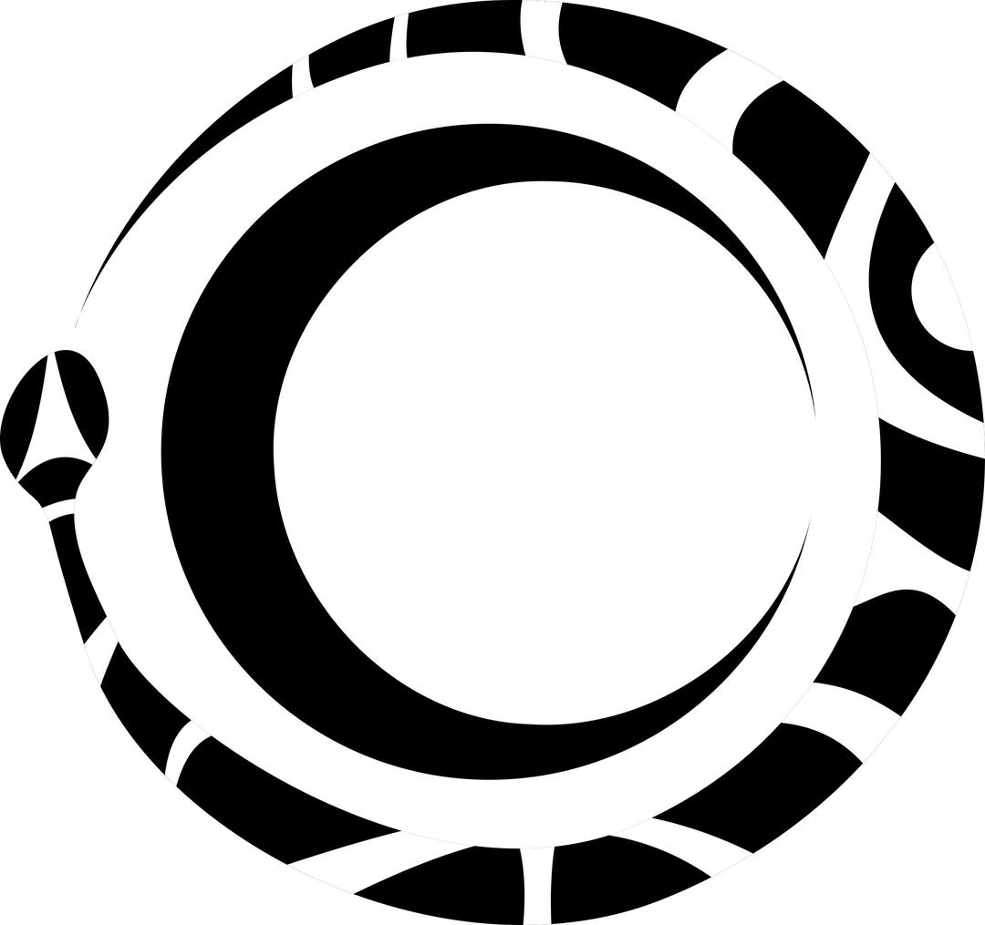 ouroboros and moon png transparent
