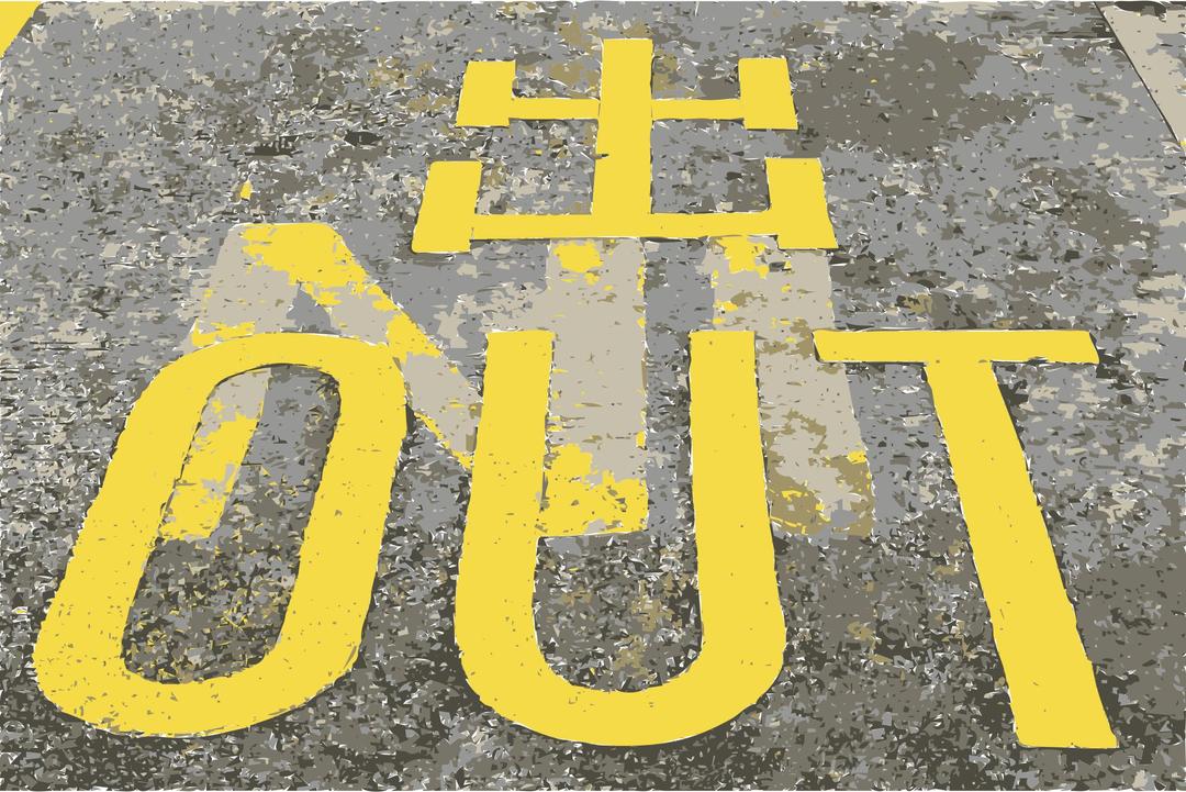 Out or is that in? png transparent