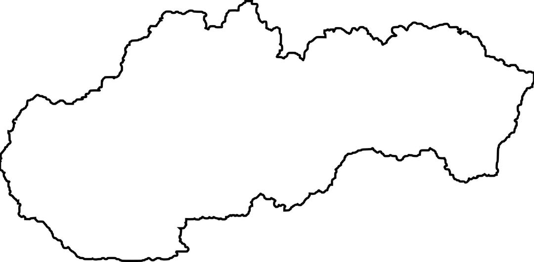 Outline of Slovakia png transparent