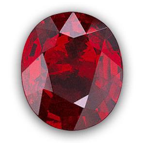 Oval Ruby Stone png transparent