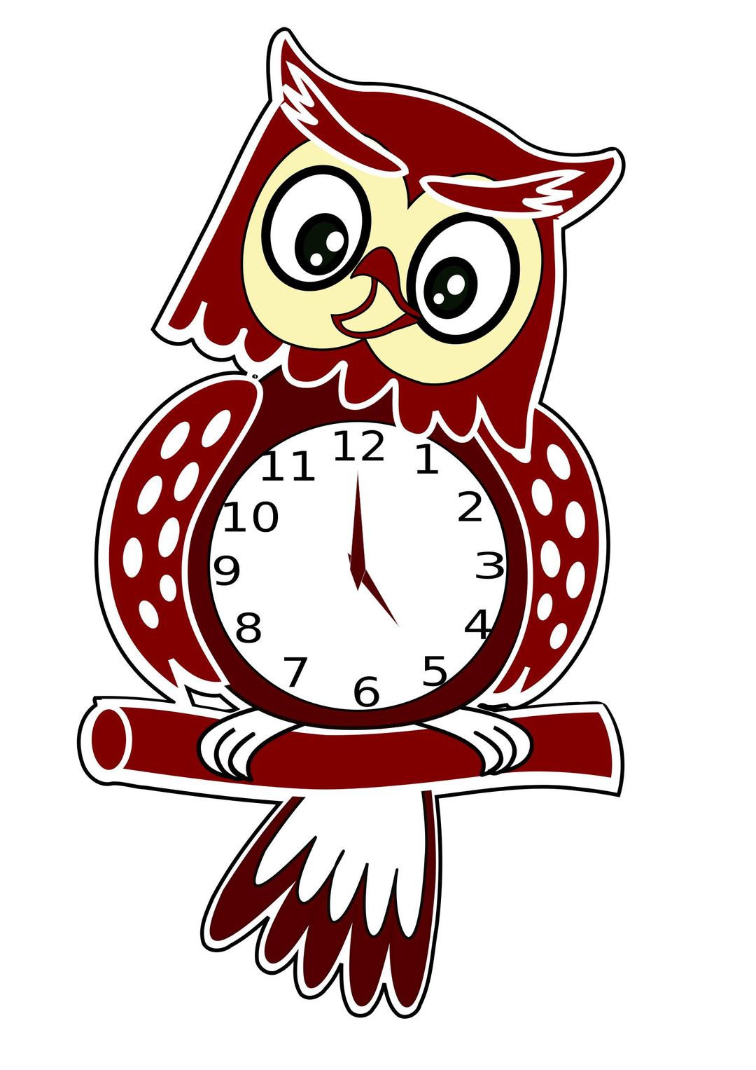 Owl Clock png transparent