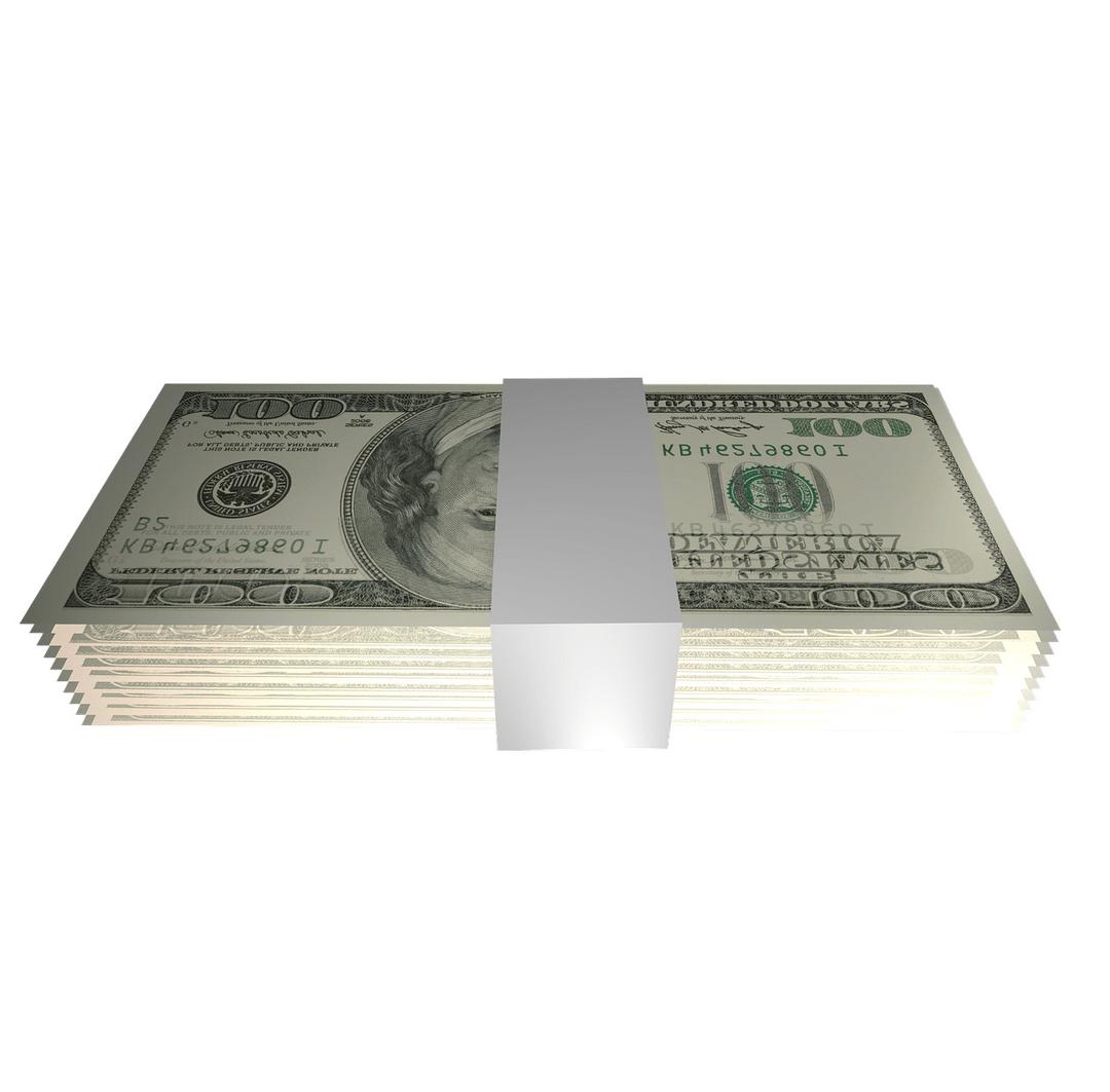 Pack Of Dollar Bills png transparent