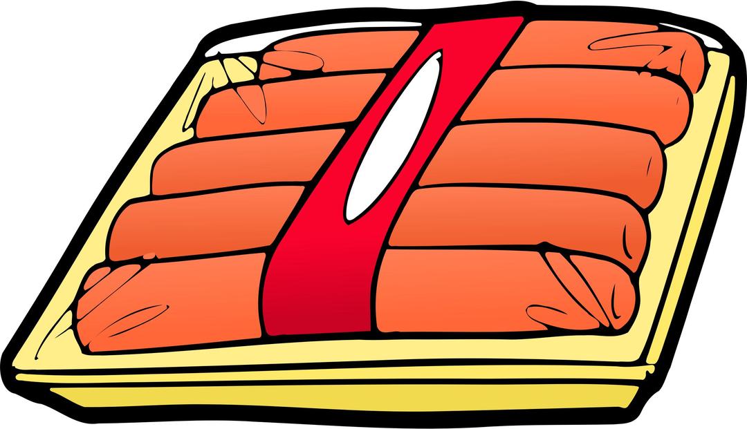 Package of Hotdogs png transparent