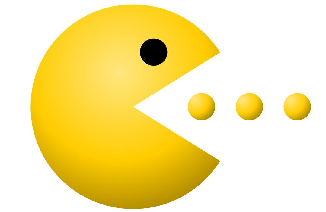 Pacman Eating png transparent