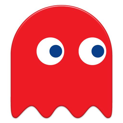 Pacman Red Ghost png transparent