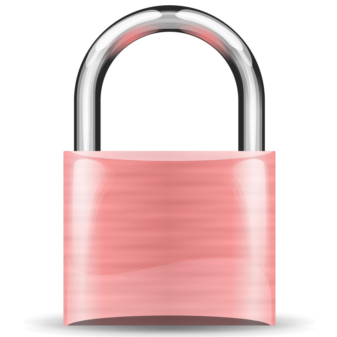 padlock pink png transparent