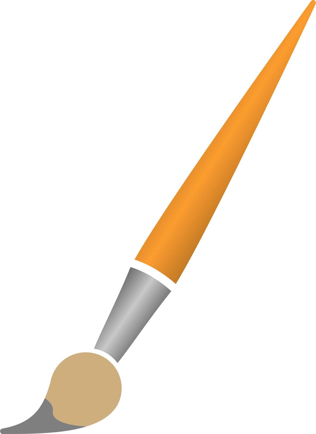 Paint Brush with Grey Dye png transparent