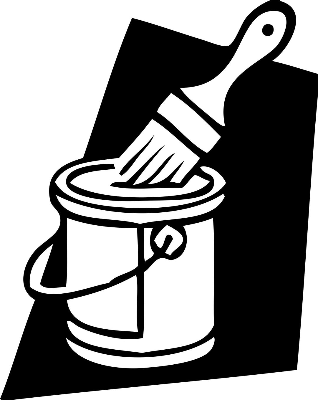 paint can and brush png transparent