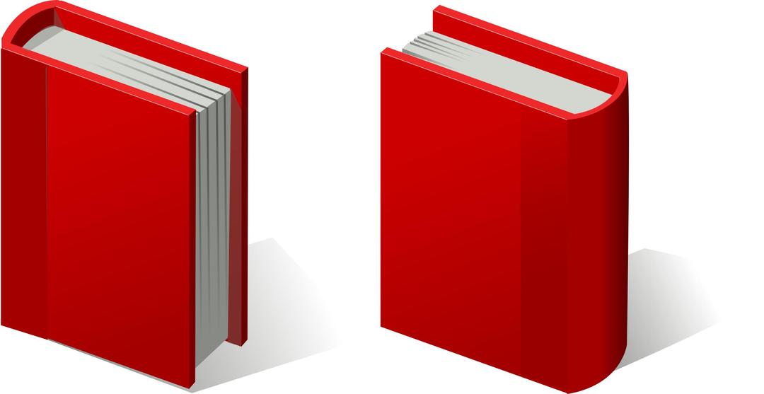 pair of red books png transparent