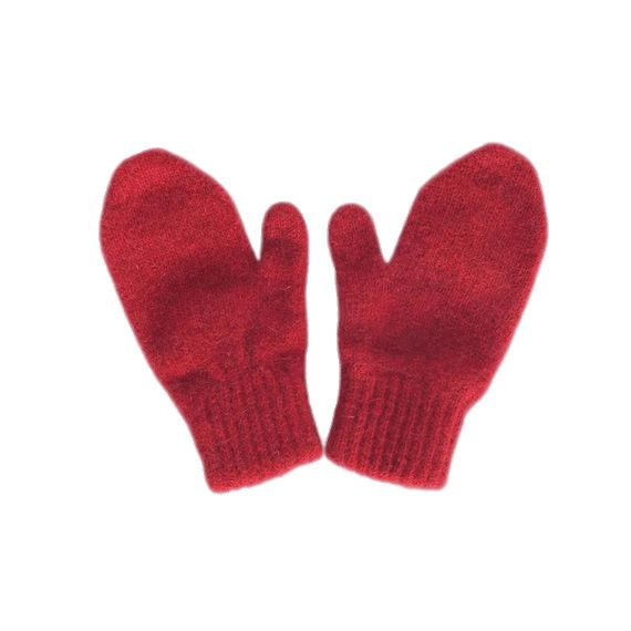 Pair Of Red Mittens png transparent