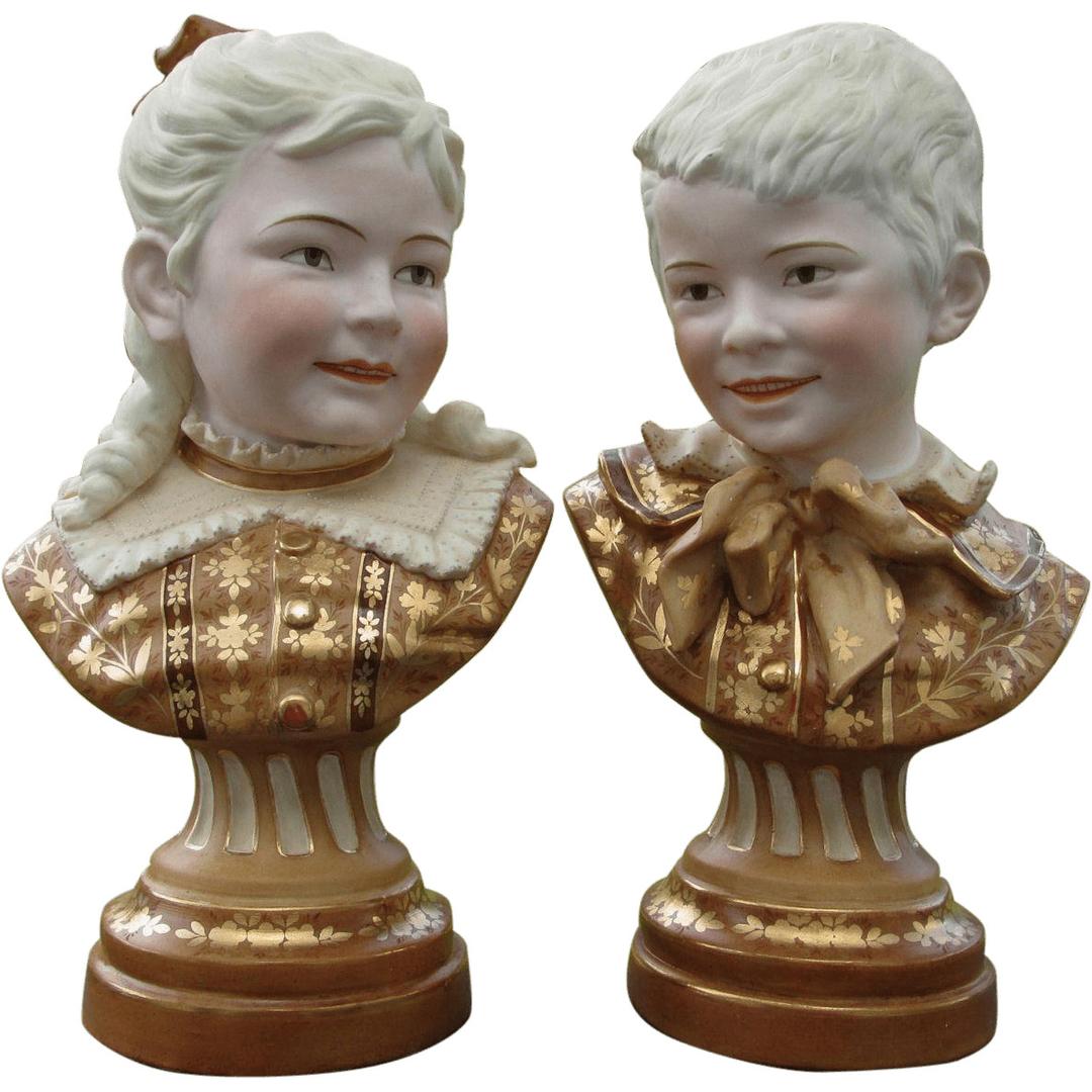 Pair Of Victorian Busts png transparent