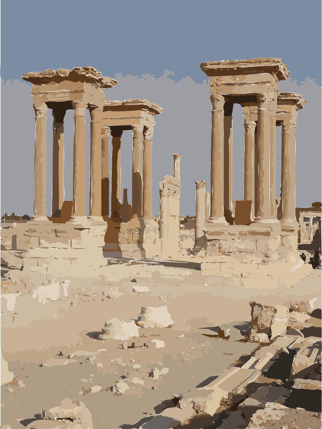 Palmyra Tetrapylon Request png transparent
