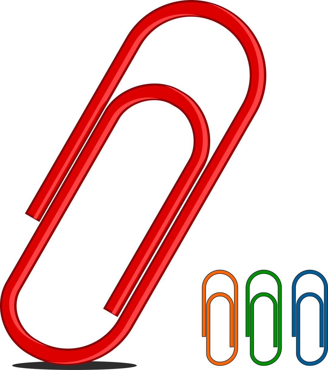 Paperclip - many colors png transparent