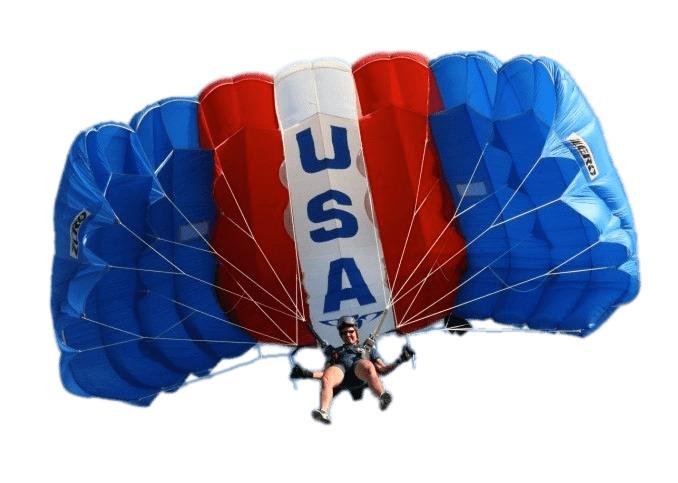 Parachute USA png transparent