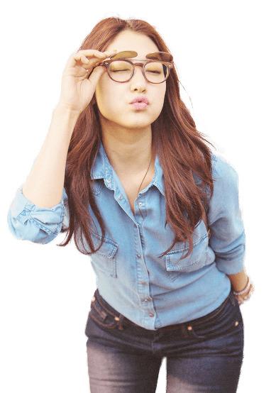Park Shin Hye Glasses png transparent