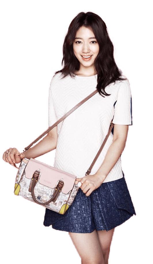 Park Shin Hye With A Bag png transparent