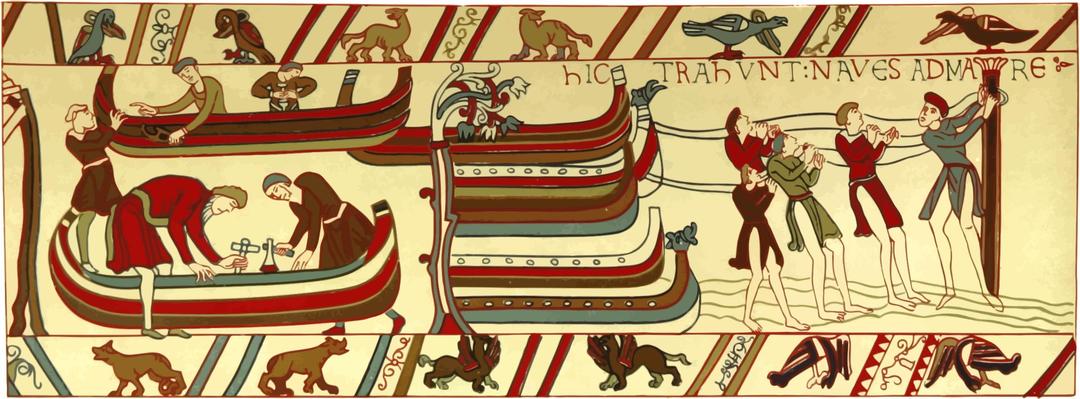 Part of Bayeux Tapestry 1 png transparent