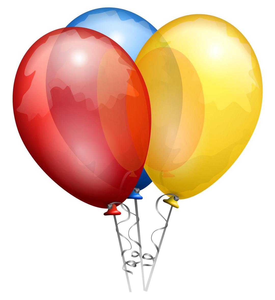 Party Balloons png transparent
