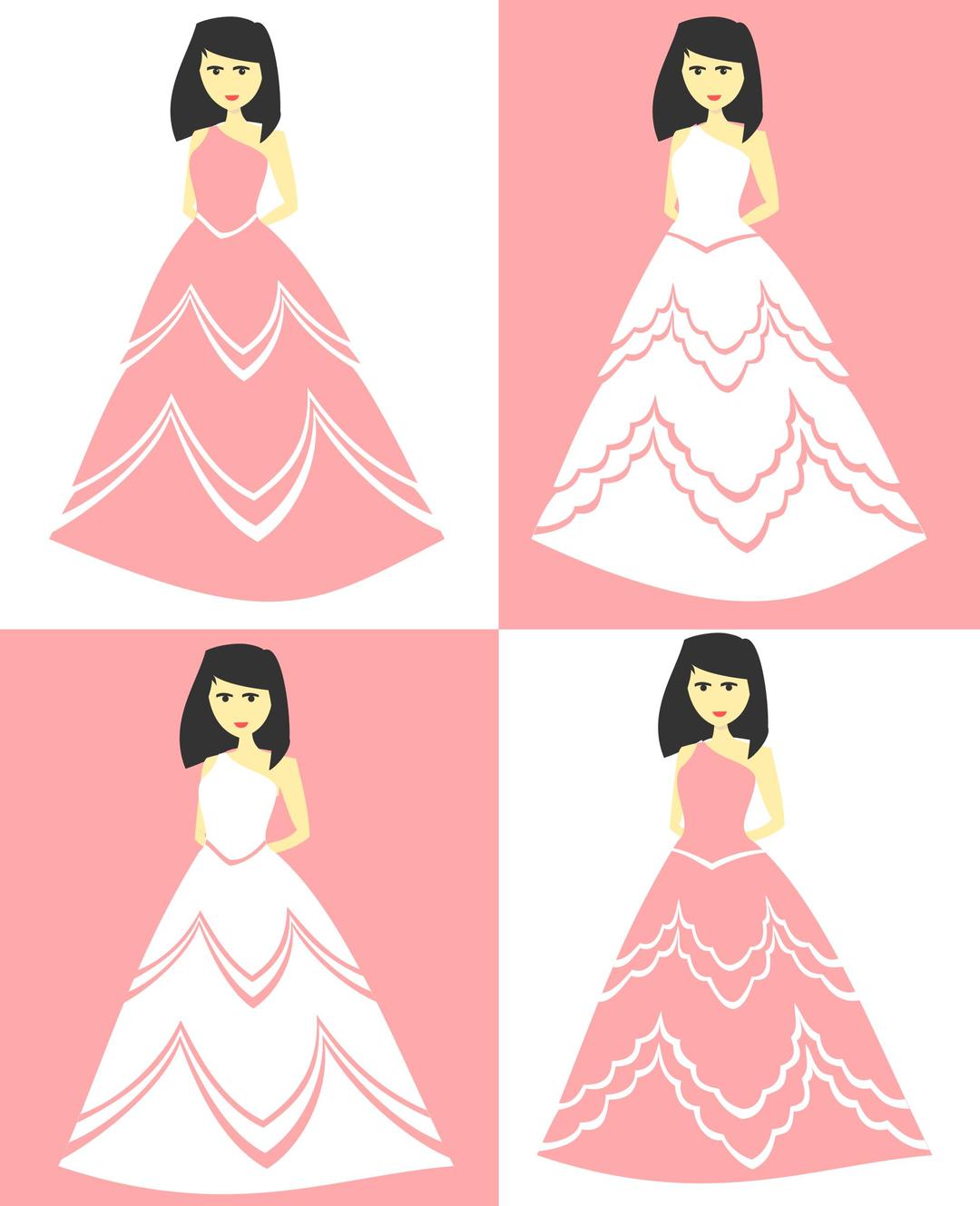 Party Dress and Wedding Gown png transparent