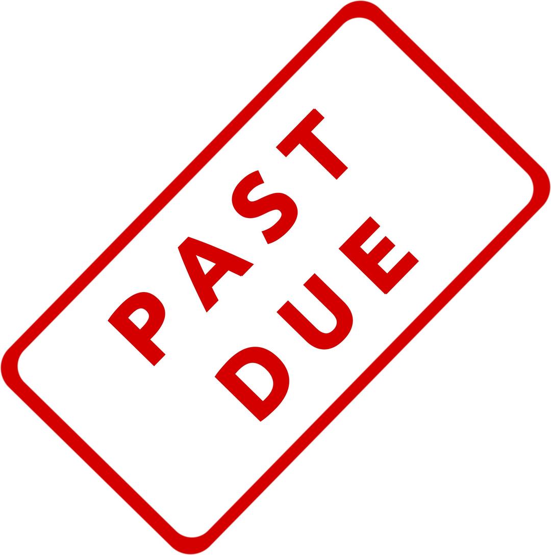 Past Due Business Stamp 1 png transparent