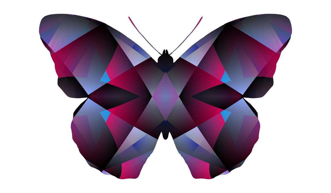 patterned butterfly 2 png transparent