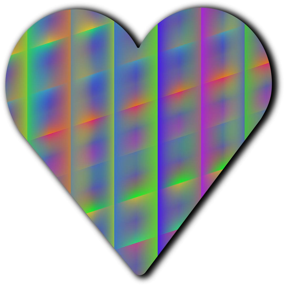 Patterned heart 10 png transparent