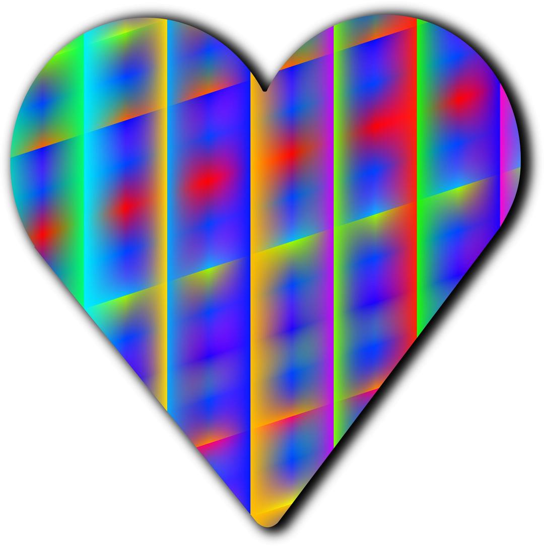 Patterned heart 12 png transparent