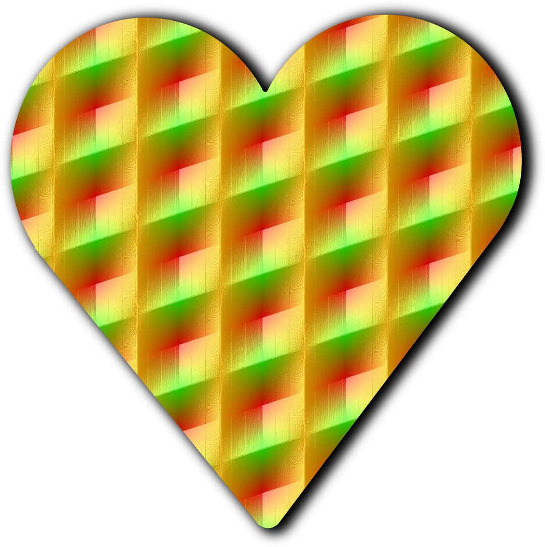 Patterned heart 14 png transparent