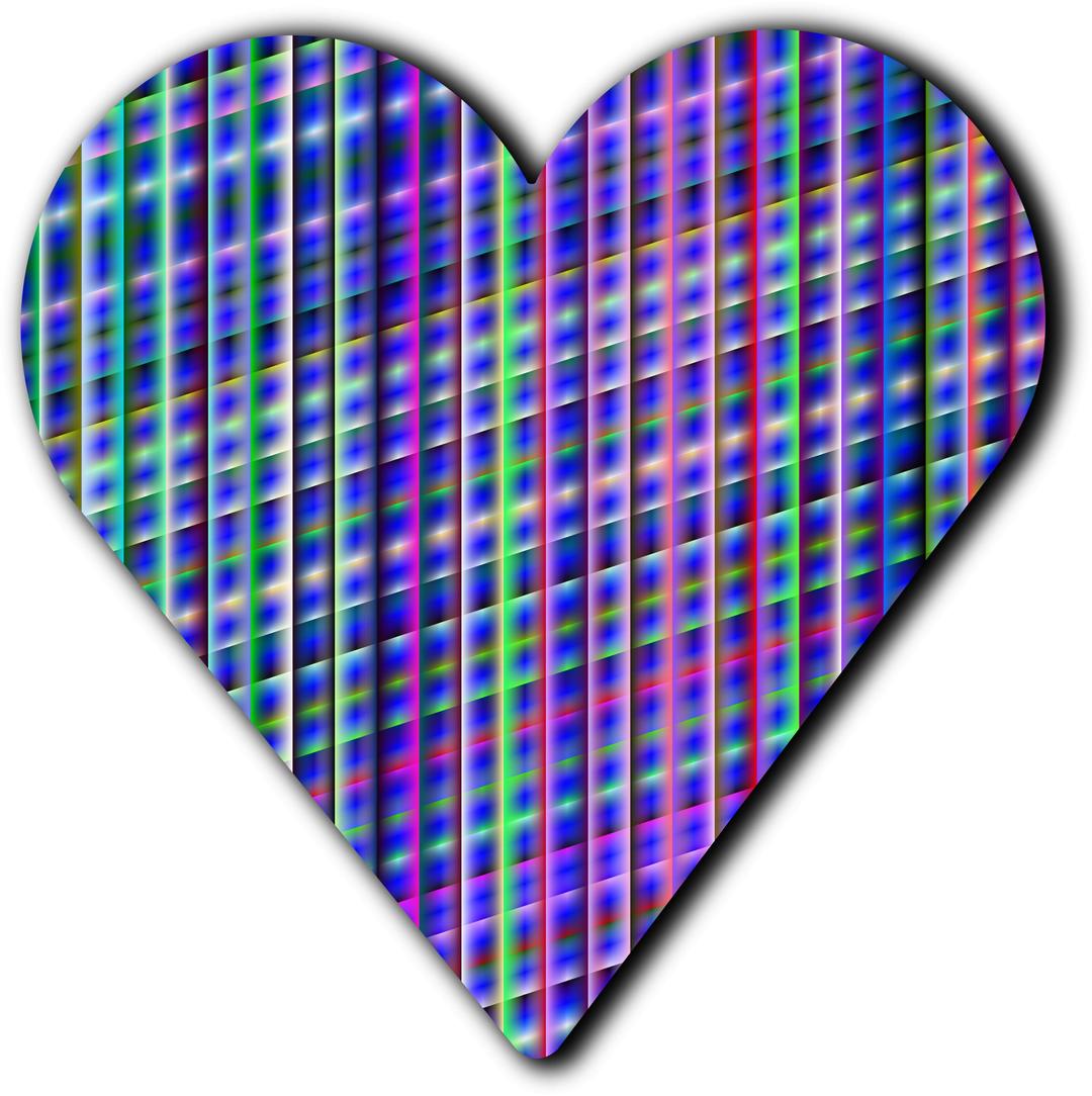 Patterned heart 2 png transparent